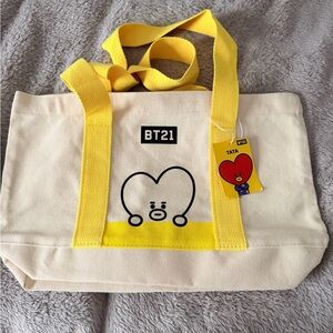 BT21 Mini Canvas Tote Bag - Tata (V)